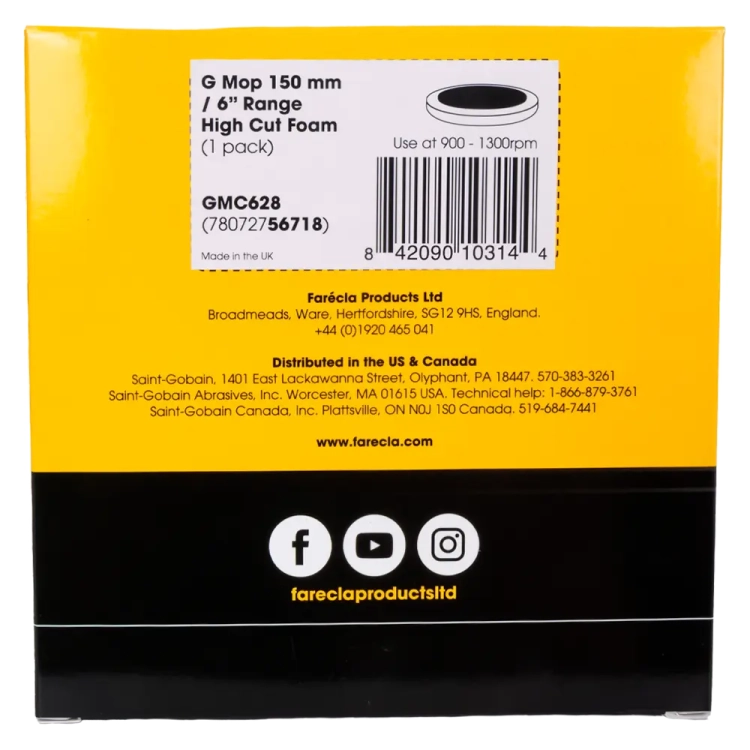 Gąbka super ścierna na rzep 150mm GMC 628