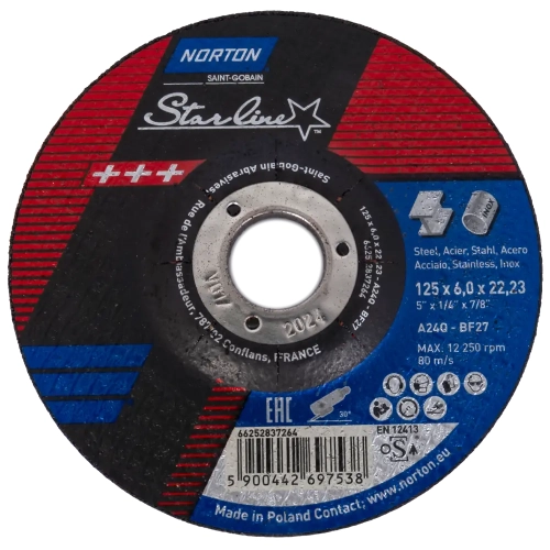 Tarcza do cięcia Star Line 125 6,0mm