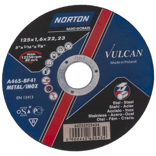 Tarcza do cięcia VULCAN 125 1,6mm