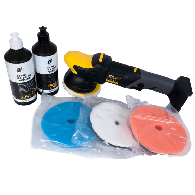 Zestaw polerski Farecla + polerka akumulatowa DA