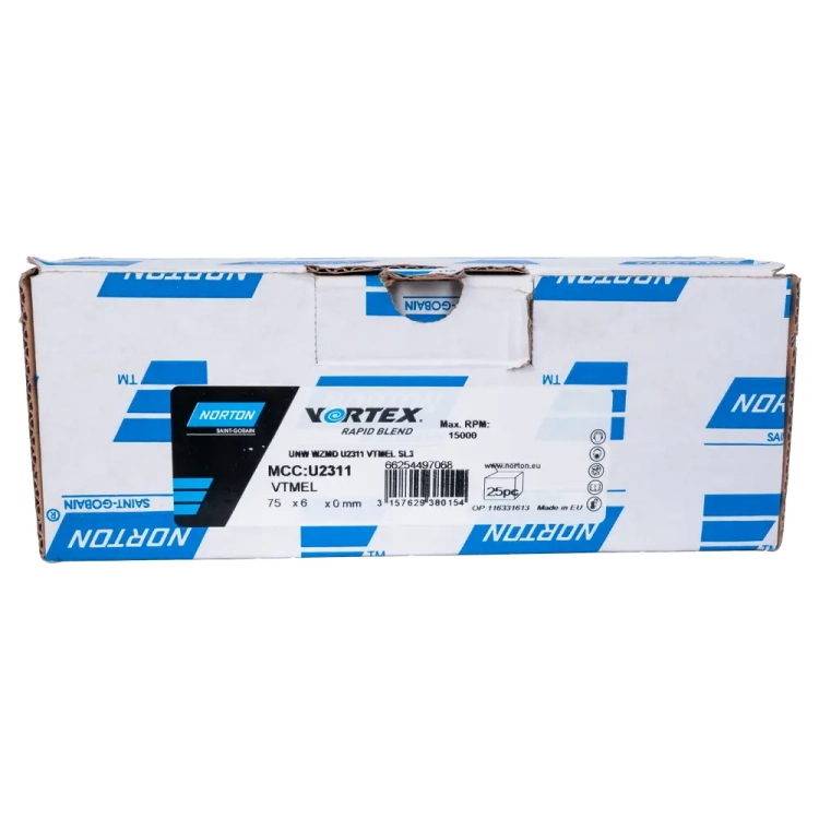 Szczotka niebieska z mocowaniem Vortex Rapid Blend U2311 – Krążek Ścierny TR 76,2 mm