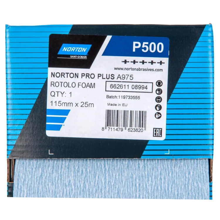 Norton papier ścierny na gąbce ceramiczny A975 P500