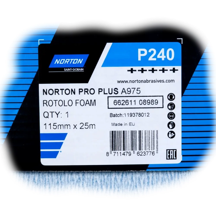Norton papier ścierny na gąbce ceramiczny A975 P240