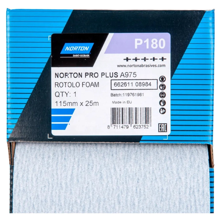 Norton papier ścierny na gąbce ceramiczny A975 P180