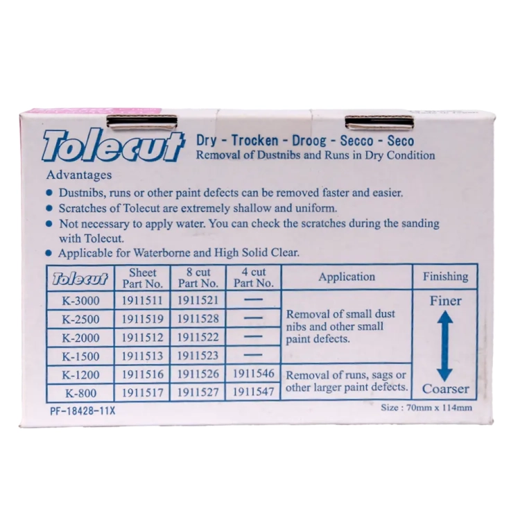 Wstęga TOLECUT 70x114mm K1500 różowa KOVAX 191-1513