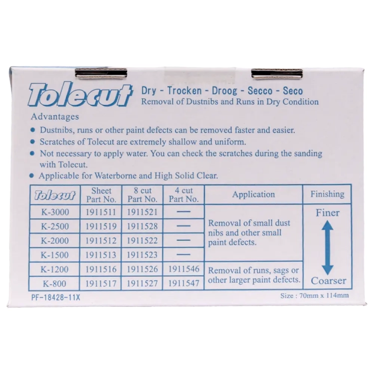 Wstęga TOLECUT 29x35mm K2500 niebieska KOVAX 191-1528