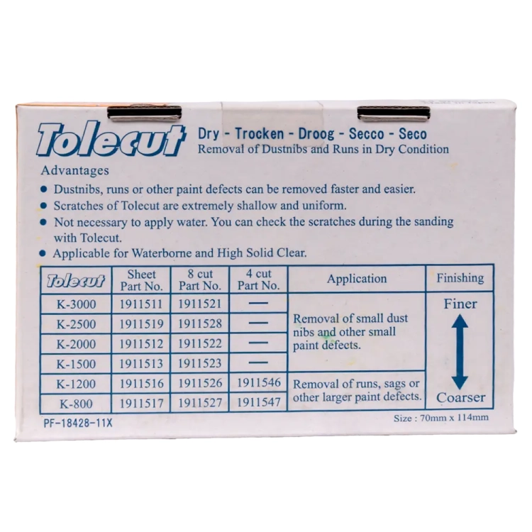 Wstęga TOLECUT 29x70mm K1200 pomarańczowa KOVAX 191-1546