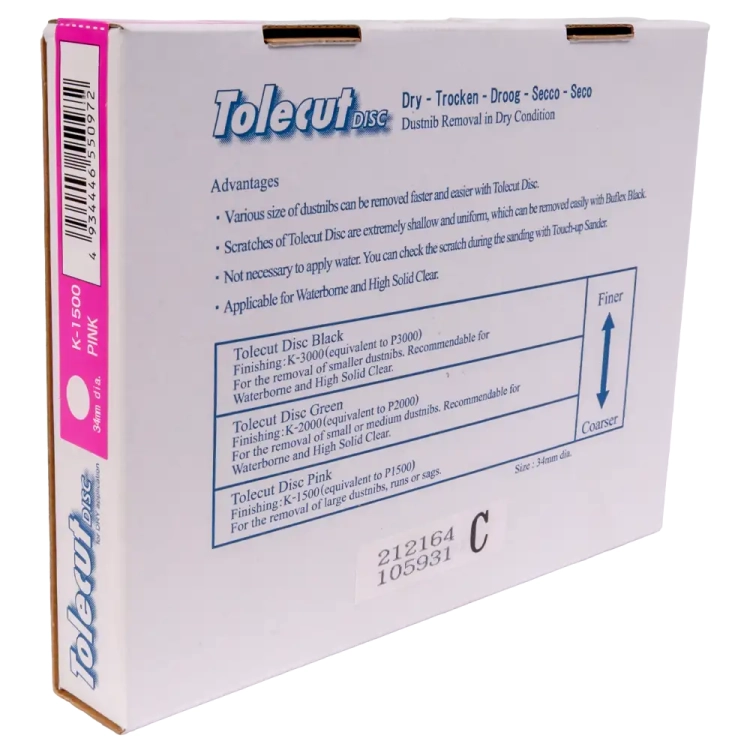 TOLECUT PINK krążek ścierny 34mm K1500 KOVAX 192-1513
