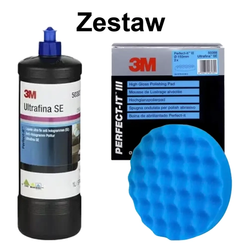 Mleczko Polerskie niebieski korek + gąbki w gratisie 50388 niebieskie