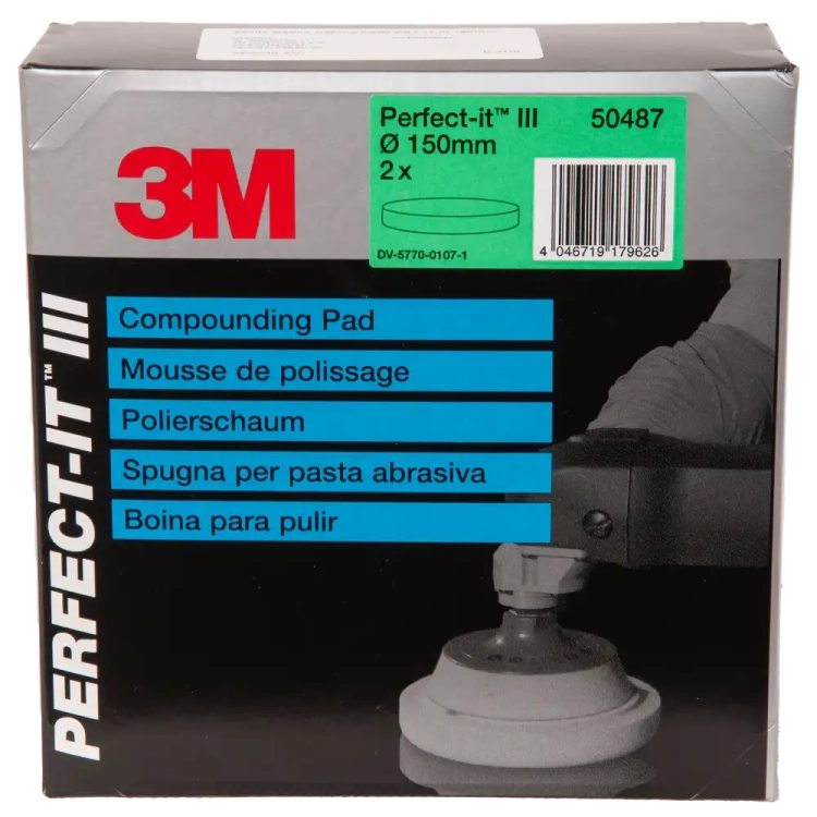 Zestaw polerski 3M Perfect-It Fast Cut Plus Extreme 1 kg + gąbki 3M zielone 150 mm (2 szt.)