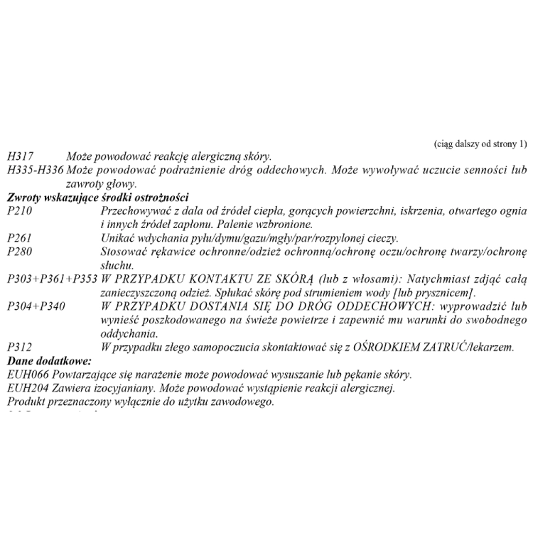 Utwardzacz do podkładu express 0,25L Chamaleon 299