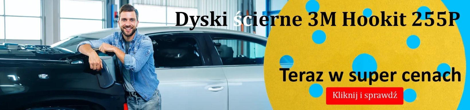 Promocja wyprzedażowa krążków 3M Hookit 255P