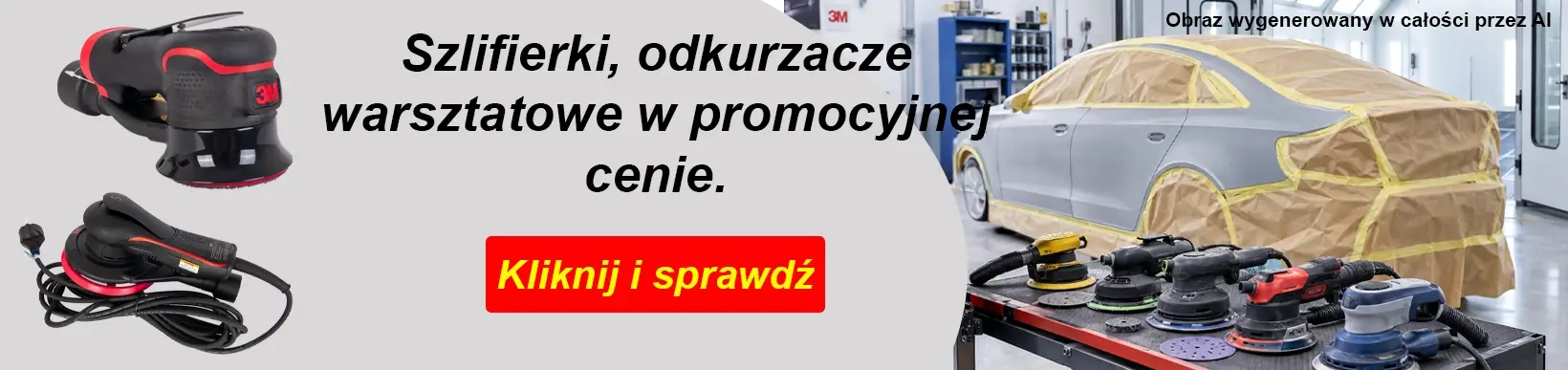 Promocja na szlifierki elektryczne 3M i Norton oraz na odkurzacze warsztatowe 3M